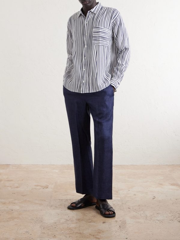 Grasmoor Striped Linen Shirt - OU