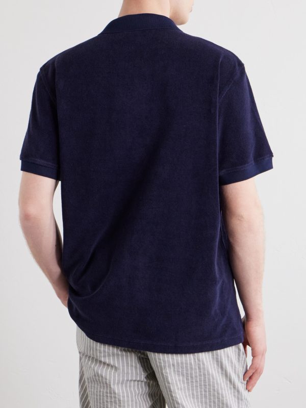 Bruno Cotton-Terry Polo Shirt - BK Bruno Cotton-Terry Polo Shirt - BK