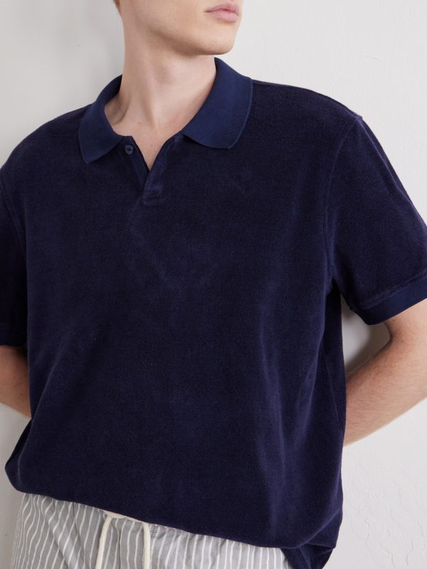 Bruno Cotton-Terry Polo Shirt - CU Bruno Cotton-Terry Polo Shirt - CU