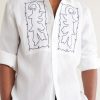 Mirabello Embroidered Linen Shirt - CU