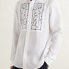 Mirabello Embroidered Linen Shirt - FR