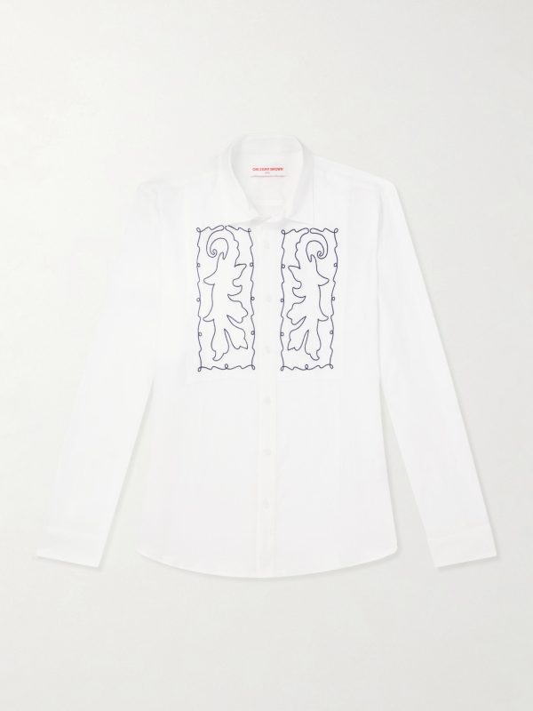 Mirabello Embroidered Linen Shirt
