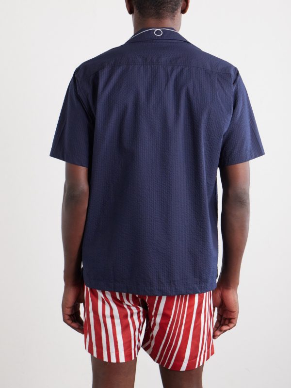 Maitan Embroidered Cotton Shirt - BK Maitan Embroidered Cotton Shirt - BK