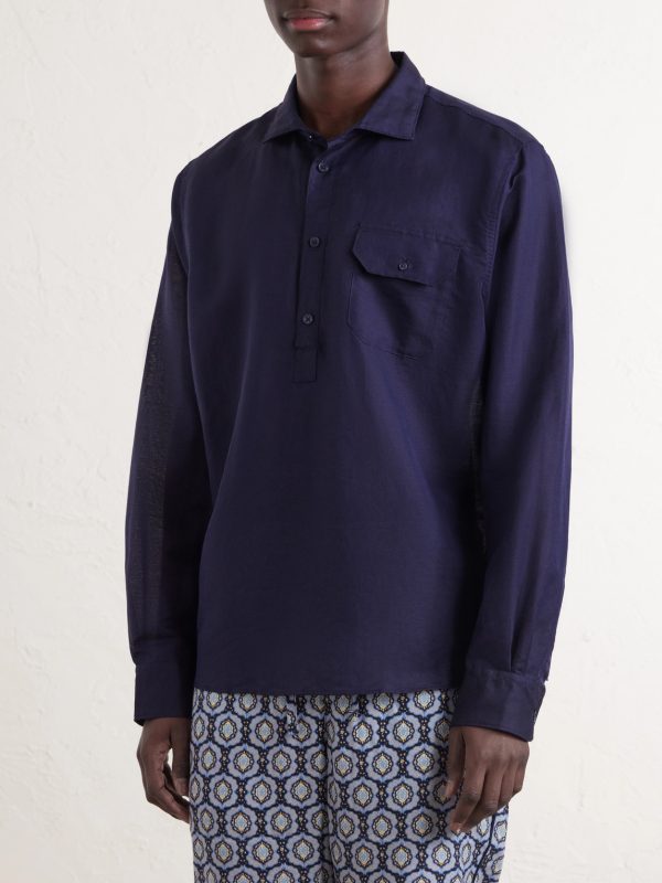 Cesare Linen and Cotton-Blend Shirt - FR
