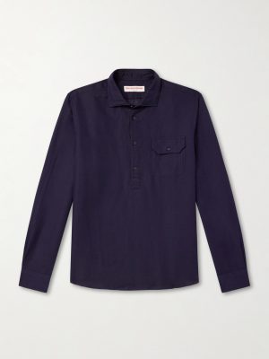Cesare Linen and Cotton-Blend Shirt Cesare Linen and Cotton-Blend Shirt