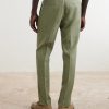 Griffon Tapered Linen Trousers - BK