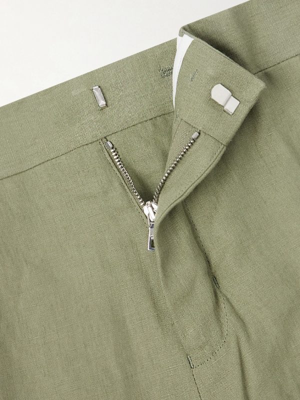 Griffon Tapered Linen Trousers - E1