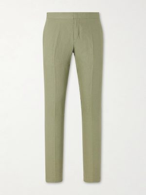 Griffon Tapered Linen Trousers