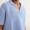 Batten Striped Open-Knit Cotton Polo Shirt - CU Batten Striped Open-Knit Cotton Polo Shirt - CU