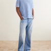 Batten Striped Open-Knit Cotton Polo Shirt - OU Batten Striped Open-Knit Cotton Polo Shirt - OU