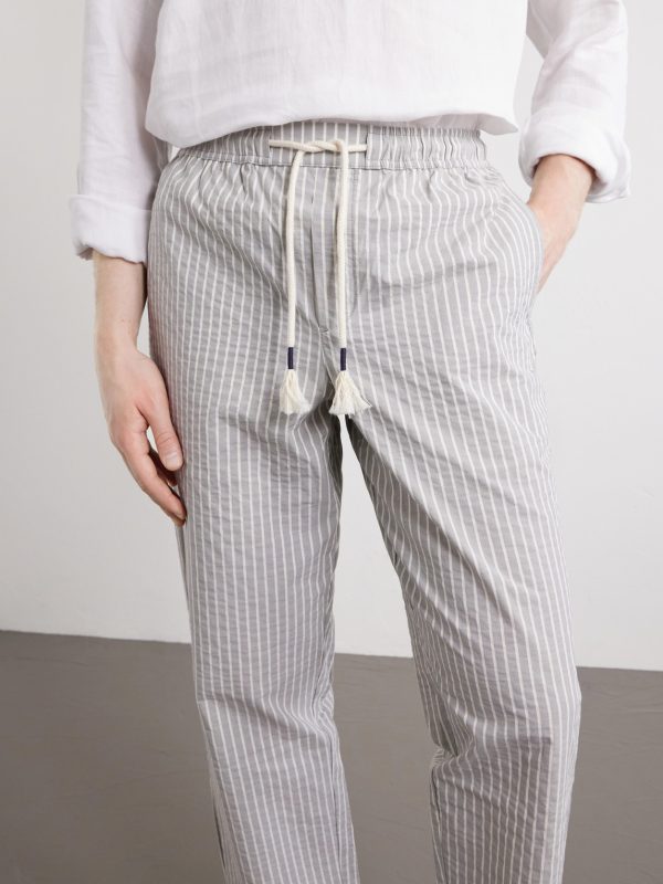 Sonoran Straight-Leg Striped Cotton-Blend Seersucker Trousers - CU Sonoran Straight-Leg Striped Cotton-Blend Seersucker Trousers - CU