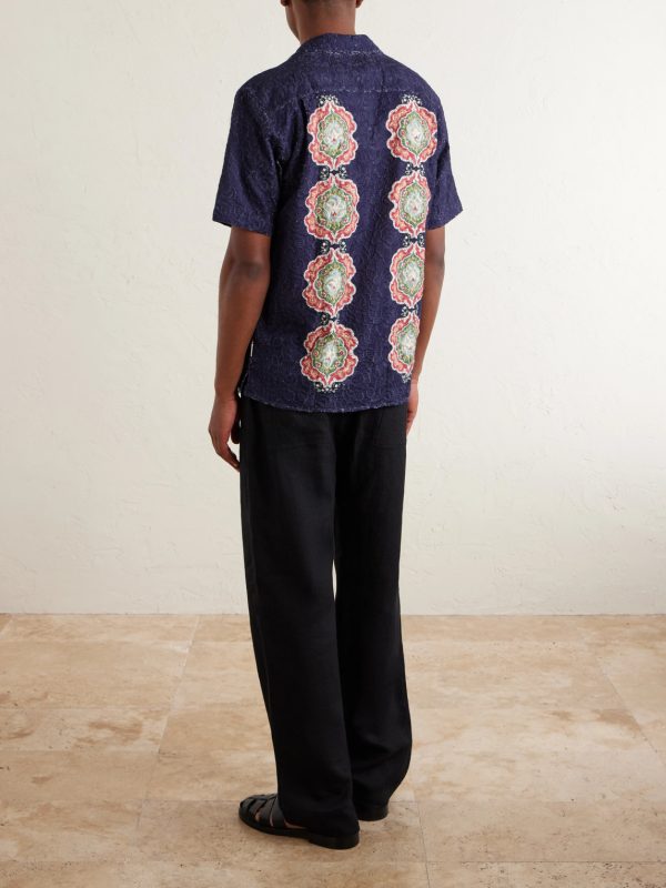 Broderie Anglaise Cotton Shirt - BK Broderie Anglaise Cotton Shirt - BK