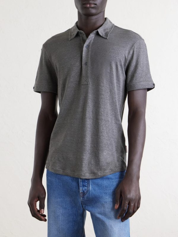 Sebastian Linen-Jersey Polo Shirt - FR Sebastian Linen-Jersey Polo Shirt - FR