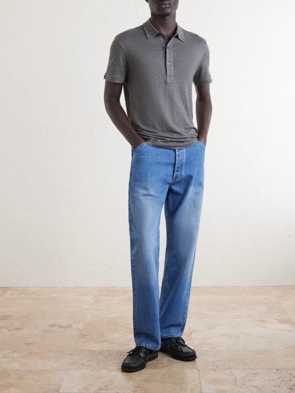 Sebastian Linen-Jersey Polo Shirt - OU Sebastian Linen-Jersey Polo Shirt - OU