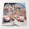 Bulldog Straight-Leg Mid-Length Printed Swim Shorts Bulldog Straight-Leg Mid-Length Printed Swim Shorts