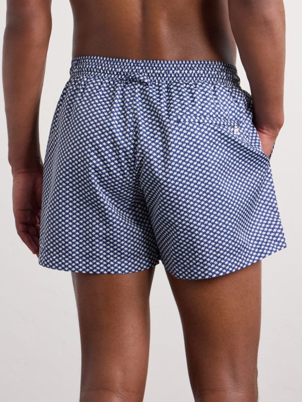 Jack II Straight-Leg Mid-Length Printed Swim Shorts - BK