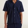 Hawkin Stripe Towelling Cotton Shirt - FR Hawkin Stripe Towelling Cotton Shirt - FR