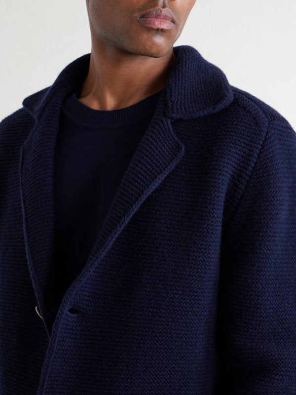 Knitted Virgin Wool Blazer - CU Knitted Virgin Wool Blazer - CU
