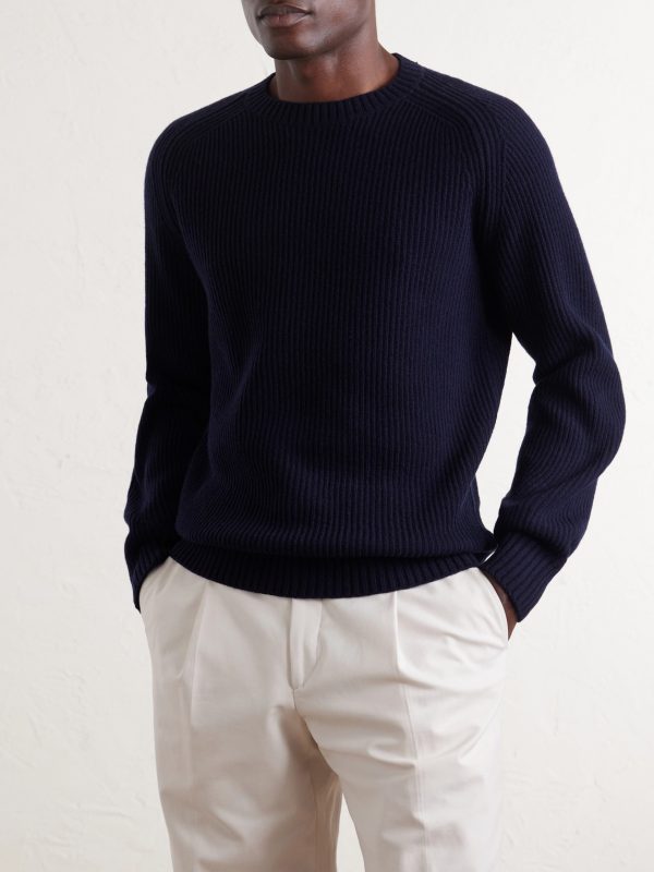 Ribbed Virgin Wool Sweater - FR Ribbed Virgin Wool Sweater - FR