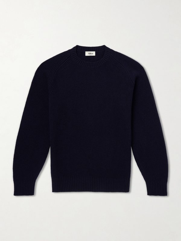 Ribbed Virgin Wool Sweater Ribbed Virgin Wool Sweater