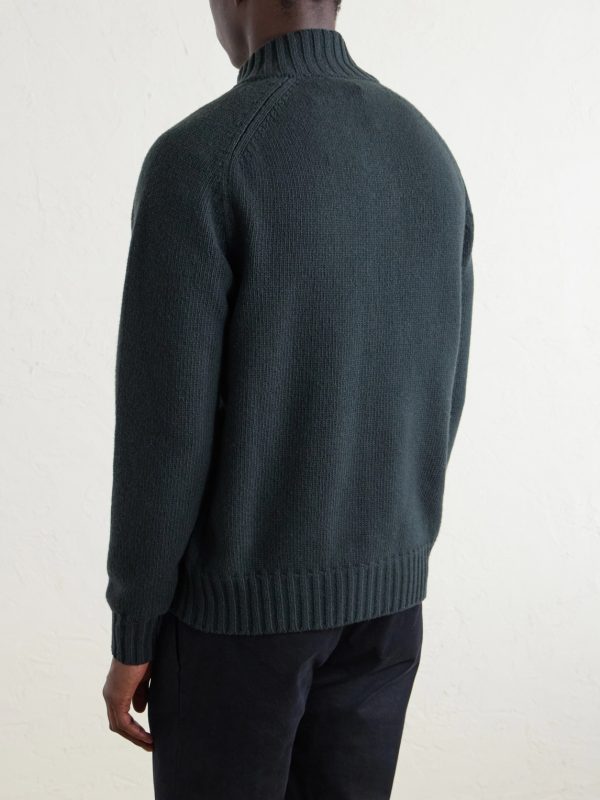 Virgin Wool Cardigan - BK Virgin Wool Cardigan - BK
