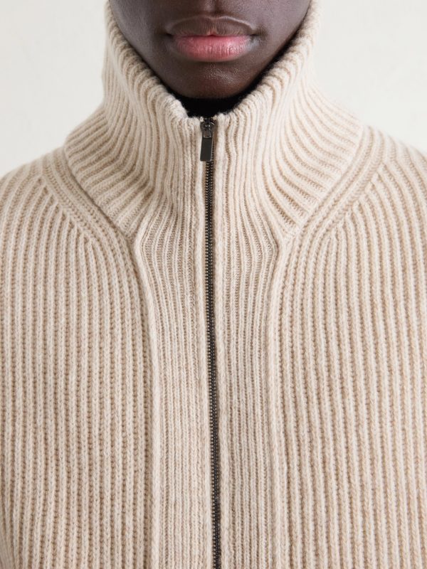 Ribbed Virgin Wool Cardigan - CU Ribbed Virgin Wool Cardigan - CU