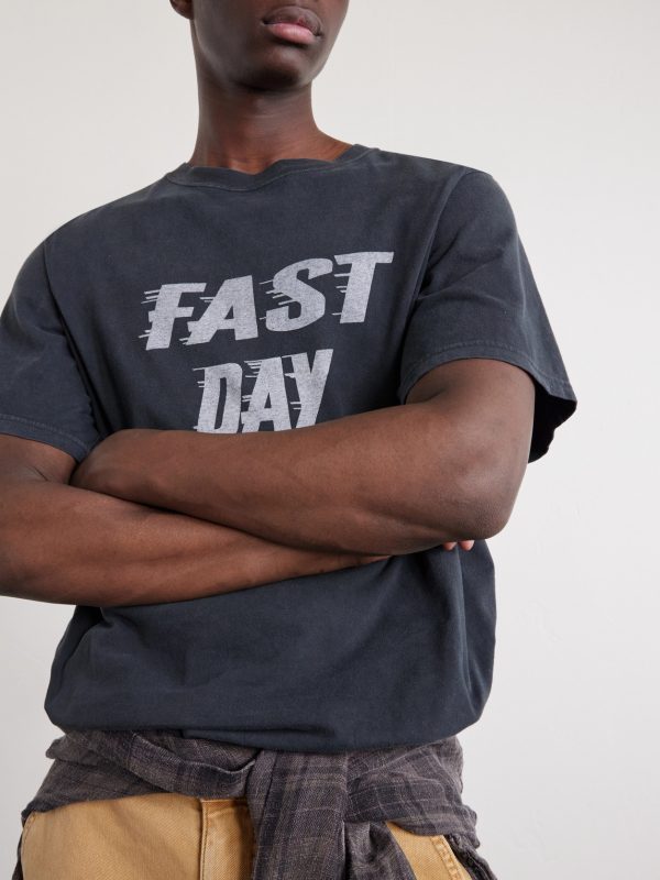 Fast Day Printed Cotton-Jersey T-Shirt - CU Fast Day Printed Cotton-Jersey T-Shirt - CU