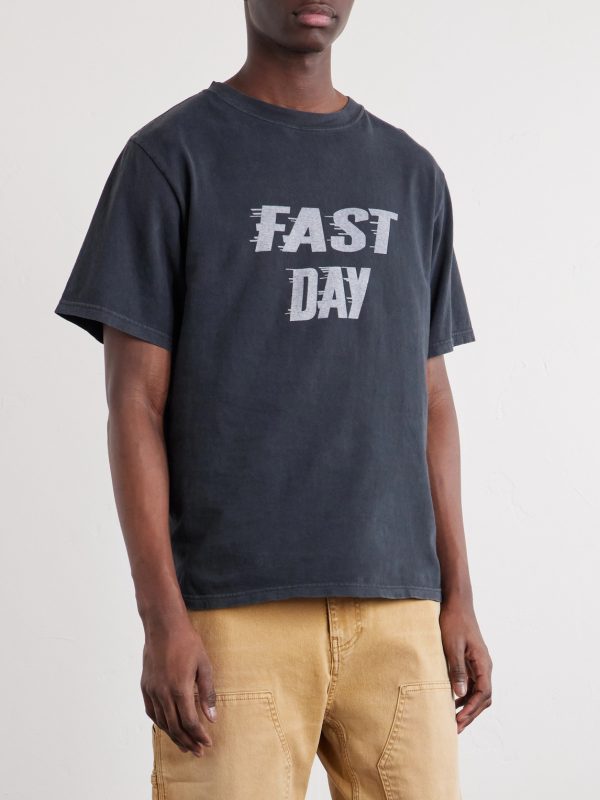 Fast Day Printed Cotton-Jersey T-Shirt - FR Fast Day Printed Cotton-Jersey T-Shirt - FR