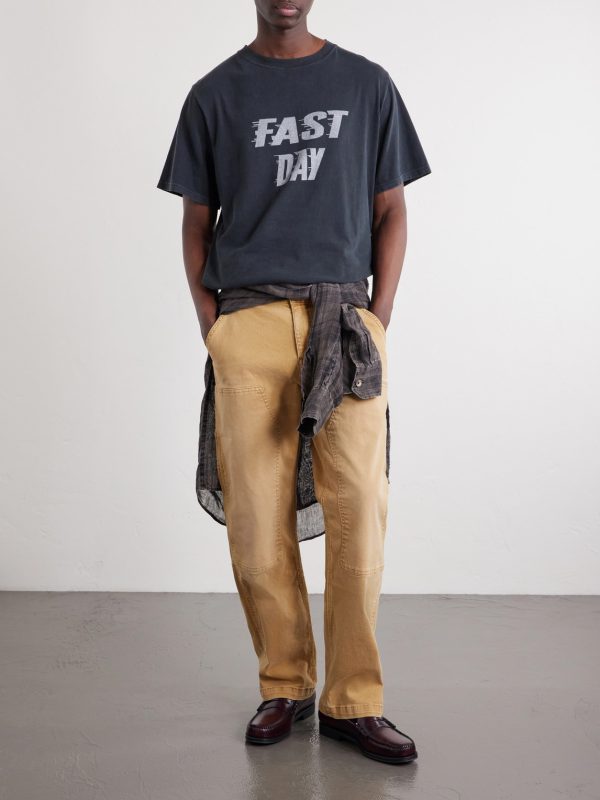 Fast Day Printed Cotton-Jersey T-Shirt - OU Fast Day Printed Cotton-Jersey T-Shirt - OU