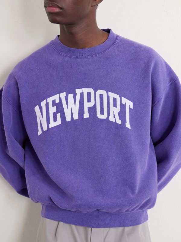 Newport Printed Cotton-Jersey Sweatshirt - CU Newport Printed Cotton-Jersey Sweatshirt - CU