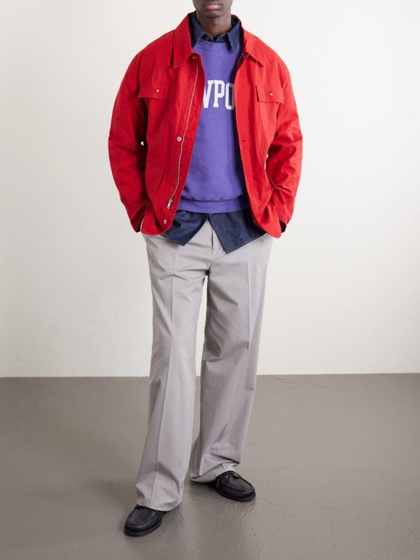 Newport Printed Cotton-Jersey Sweatshirt - OU Newport Printed Cotton-Jersey Sweatshirt - OU