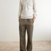 Straight-Leg Twill Trousers - OU Straight-Leg Twill Trousers - OU