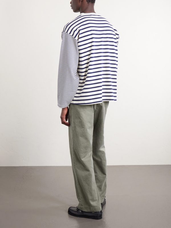 Straight-Leg Cotton Trousers - BK