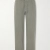 Straight-Leg Cotton Trousers