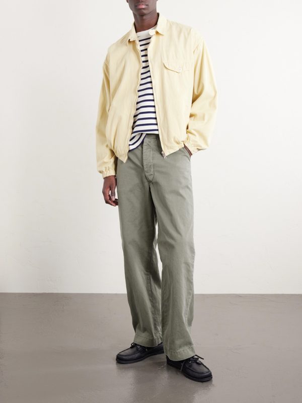 Straight-Leg Cotton Trousers - OU