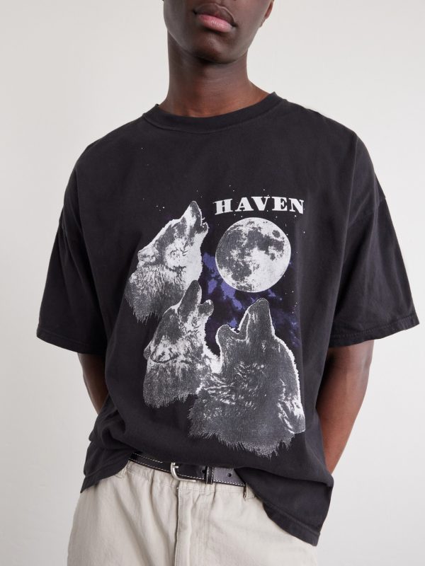 Howling Wolves Printed Cotton-Jersey T-Shirt - CU Howling Wolves Printed Cotton-Jersey T-Shirt - CU