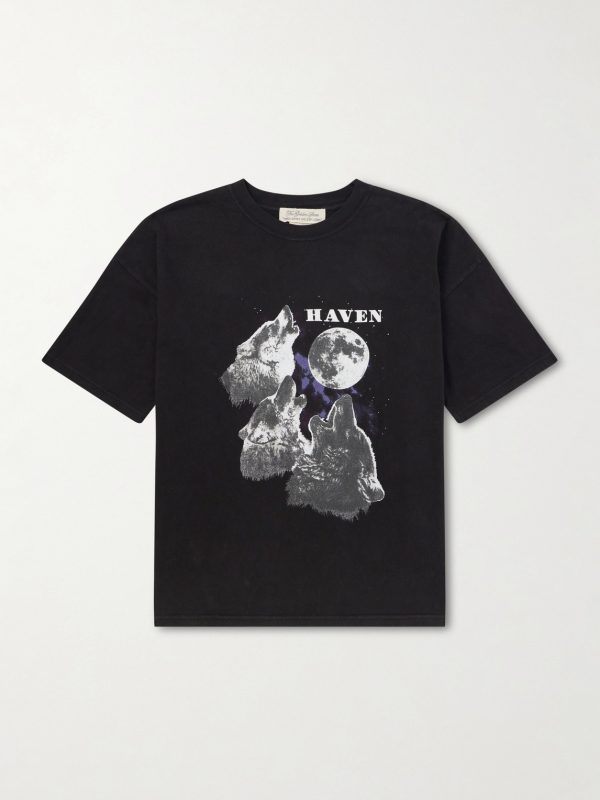 Howling Wolves Printed Cotton-Jersey T-Shirt Howling Wolves Printed Cotton-Jersey T-Shirt