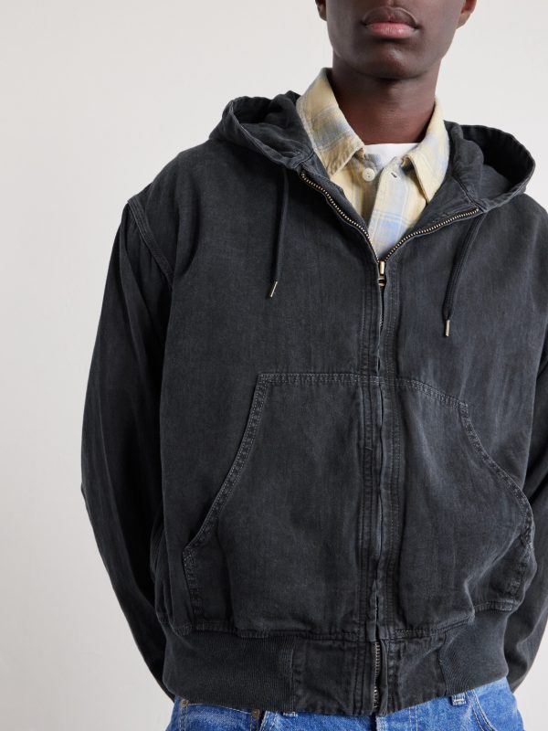 Cotton-Twill Hooded Blouson Jacket - CU