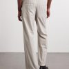 Straight-Leg Cotton-Twill Trousers - BK Straight-Leg Cotton-Twill Trousers - BK