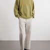 Straight-Leg Cotton-Twill Trousers - OU Straight-Leg Cotton-Twill Trousers - OU