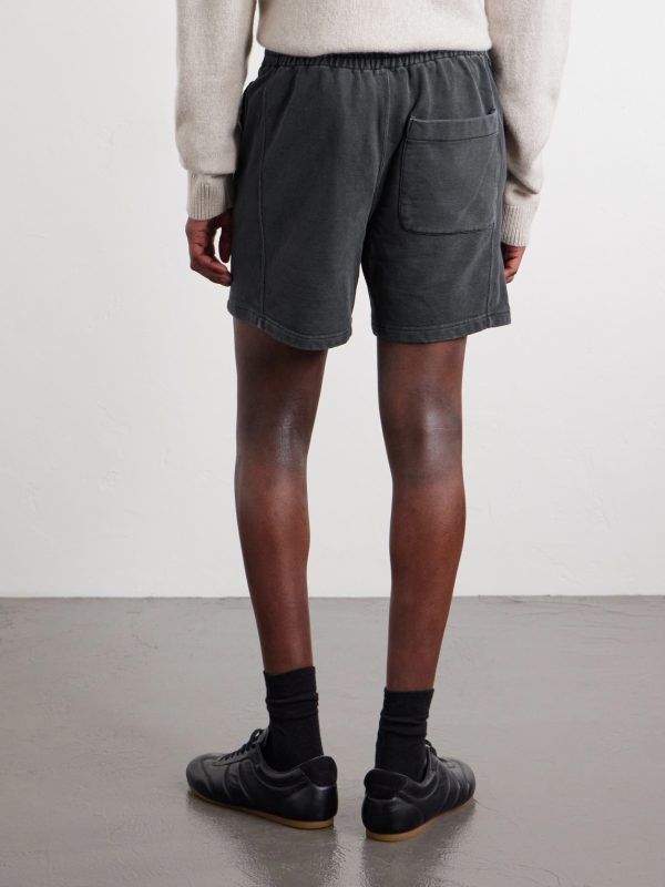 Straight-Leg Cotton-Jersey Shorts - BK Straight-Leg Cotton-Jersey Shorts - BK
