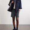 Straight-Leg Cotton-Jersey Shorts - OU Straight-Leg Cotton-Jersey Shorts - OU