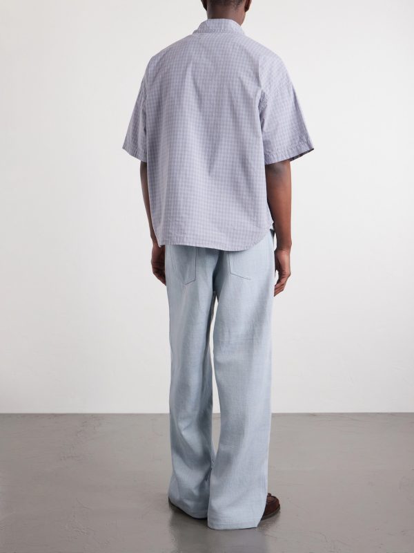 Checked Cotton-Poplin Shirt - BK