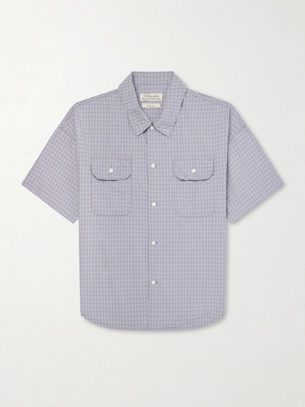 Checked Cotton-Poplin Shirt