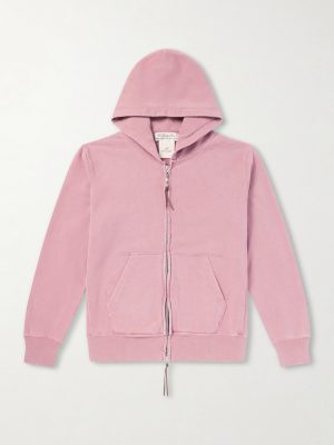 Cotton-Jersey Zip-Up Hoodie
