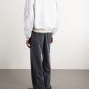 Straight-Leg Cotton-Twill Trousers - BK Straight-Leg Cotton-Twill Trousers - BK