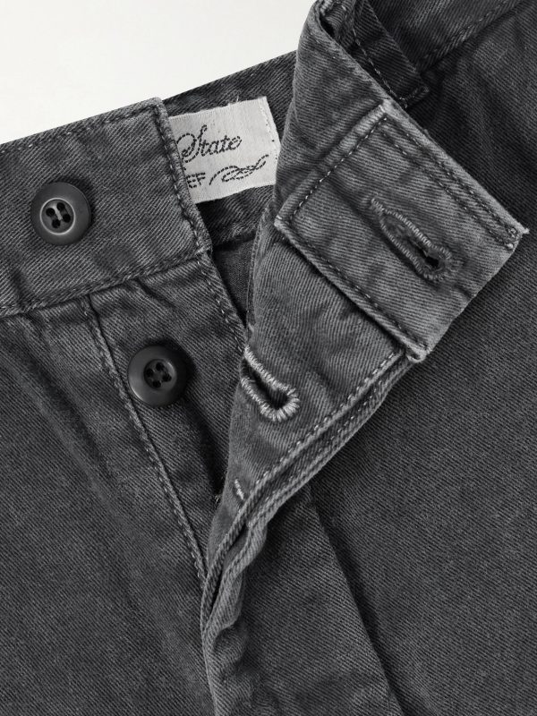 Straight-Leg Cotton-Twill Trousers - E1 Straight-Leg Cotton-Twill Trousers - E1