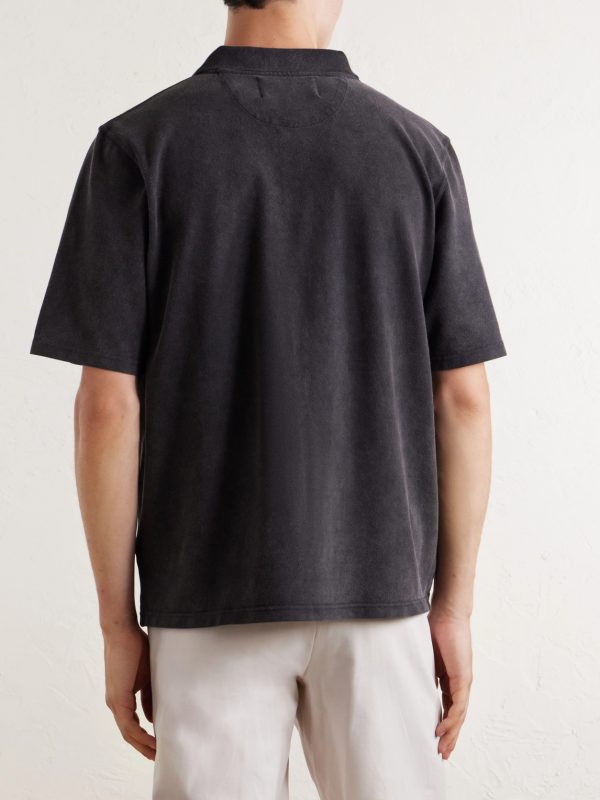 Garment-Dyed Cotton-Piqué Polo Shirt - BK Garment-Dyed Cotton-Piqué Polo Shirt - BK