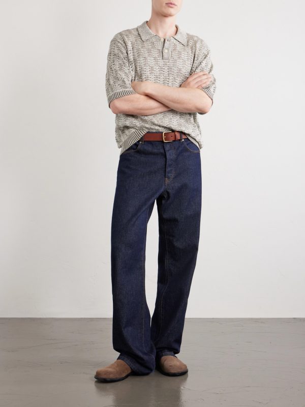 Open-Knit Pima Cotton Polo Shirt - OU Open-Knit Pima Cotton Polo Shirt - OU