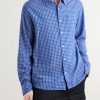 Bruce Button-Down Collar Checked Cotton-Blend Poplin Shirt - FR Bruce Button-Down Collar Checked Cotton-Blend Poplin Shirt - FR